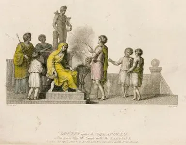 Brutus, Tarquins İle Birlikte Kahine Danışırken Apollo'ya Asayı Sunması