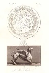 Aslan Vücutlu, Kartal Kafalı Ve Kanatlı Efsanevi Yaratık Griffon, Avrupa. Cilt V. Resim 18.