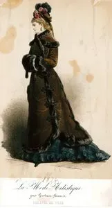 Gustave Janet Tarafından Tasarlanan Süslü Şehir Kıyafeti(Tuvalet), La Mode Artistique