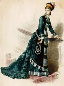 Gustave Janet Tarafından Tasarlanan Süslü Şehir Kıyafeti(Tuvalet), La Mode Artistique