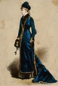 Gustave Janet Tarafından Tasarlanan Süslü Şehir Kıyafeti(Tuvalet), La Mode Artistique, No.259