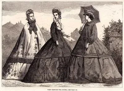 1863 Yılının Ağustos Ayının Paris Modası