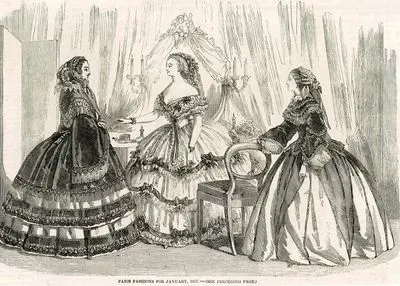 1857 Yılının Ocak Ayının Paris Modası
