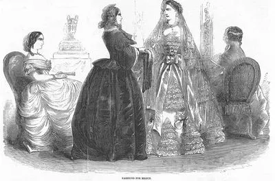 1857 Yılının Mart Ayının Paris Modası