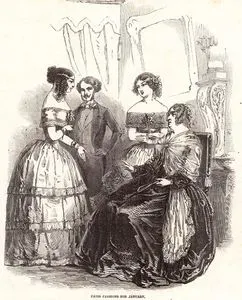 1848 Yılı Ocak Ayının Paris Modası