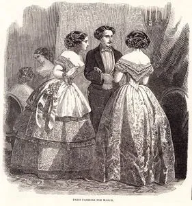 1853 Yılı Mart Ayının Paris Modası