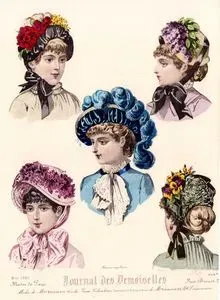 Journal des Demoiselles, Mayıs 1883, Paris Şapka Modası