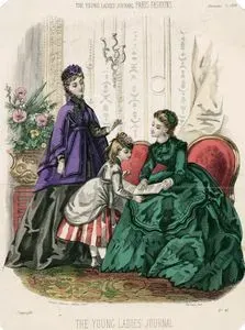 The Young Ladies Journal, Paris Fashions, No.68, 01 Kasım 1869