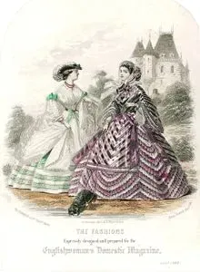The Englishwoman's Domestic Magazine Dergisi İçin Tasarlanmış Moda Çizimleri, Temmuz 1860