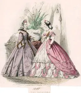 The Englishwoman's Domestic Magazine Dergisi İçin Tasarlanmış Moda Çizimleri, No.655