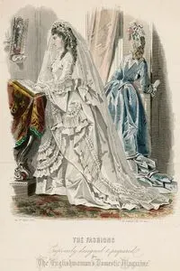 The Englishwoman's Domestic Magazine Dergisi İçin Tasarlanmış Moda Çizimleri