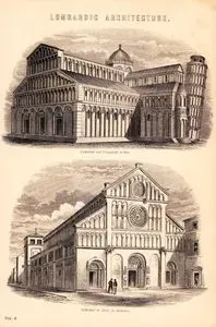 Lombardiya Mimarisi-Pisa'da Bulunan Katedral ve Eğri Pisa Kulesi-Hırvatistanın Dalmaçya Bölgesinin Zara Şehrindeki Katedral