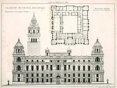 Glasgow Belediye Binası-William Young Mimar-1882 09 15