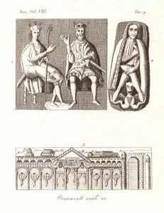 Kutsal Roma İmparatoru Büyük Otto Ve Oğlu Duvar Rölyafi İle Theodoric Sarayının Mozaik Süslemeleri, Avrupa. Cilt VIII. Resim 9.