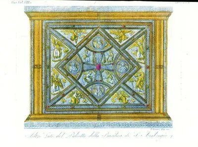 Milano'daki Sant'Ambrogio Bazilikasının Ana Altarının Bir Yüzü, Avrupa. Cilt VIII. Resim 40*.
