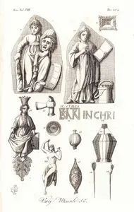 Bir Kilisenin Çeşitli Süslemelerinin Çizimleri, Avrupa. Cilt VIII. Resim 48*.