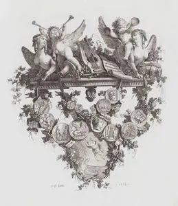 Sfenksler ve Putti ile Vinyet (Vignette)