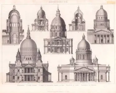 Mimarlık (Avrupa’nın Büyük Kubbeli Kiliseleri) 1. Paris’teki Les Invalides Kilisesi (Invalidendom) 2.-3. Sorbonne Kilisesi 4.-5. Paris’teki Aziz Genevieve Kilisesi (Pantheon) Kubbesi 6. Londra’daki Aziz Pavlus Katedrali (St. Paul’s Cathedral) 7. St. Petersburg’daki Aziz İsaak Katedrali (Isaacskirche)