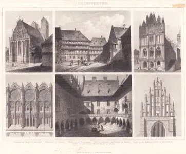 Mimari (Gotik Dönem Sivil Yapıları) 1. Halberstadt Pazar Yerindeki Ahşap Evler 2. Prenzlau’daki Meryem Ana Kilisesi 3. Tangermünde’den Belediye Binası 4. Krakow’daki Collegium Jagellonicum’un Avlusu 5. Brandenburg’daki Aziz Katarina Kilisesi’nin Alınlığı 6. Kraków’daki Corpus Christi (İsa’nın Bedeni) Kilisesi’nin Alınlığı