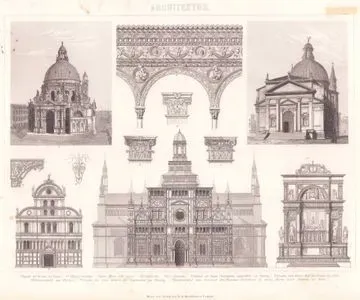 Mimari (İtalyan Rönesans Mimarisi) 1. Pavia’daki Certosa’nın Cephesi 2.-3. Aynı Yapıya Ait Detaylar 4. Santa Maria Della Salute 5. Kurtarıcı Kilisesi (Il Redentore) 6. San Zaccaria 7. Venedik’te Bulunan Dük Vendramin’in Mezarı 8. Pavia’daki Certosa’nın Küçük Avlusundan Arkadlar 9. Floransa’dan Bir Pilaster Başlığı 10. Venedik Dükler Sarayı’ndaki Bir Şöminenin Konsolu 11. Roma’daki Santa Maria sopra Minerva’da Francesco Tornabuoni’nin Mezarından Arma Kalkanı