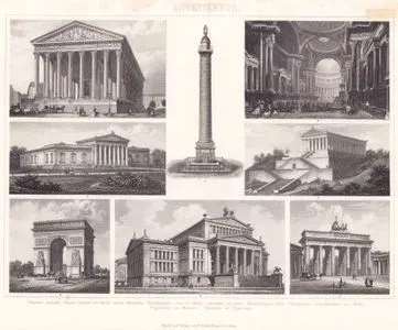 Mimari (Klasisizm ve Neo-Rönesans Dönemi) 1. Sainte-Madeleine Kilisesi’nin Dış Görünüşü 2. Sainte-Madeleine Kilisesi’nin iç Görünüşü 3. Vendome Sütunu 4. Arc de l’Etoile (Zafer Takı), Paris 5. Brandenburg Kapısı 6. Berlin Kraliyet Tiyatrosu 7. Münih Glyptothek’i (Heykel Müzesi) 8. Regensburg Yakınlarında Walhalla Anıtı