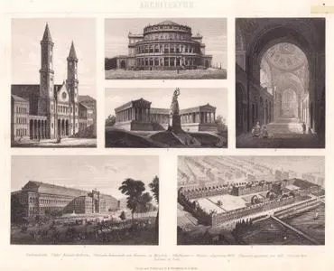 Mimari (19. Yüzyıl Kamu Binaları) 1. Ludwig Kilisesi 2. Aziz Michael Saray Kilisesi 3. Münih’te “Bavaria” Heykeli ile Birlikte Bavyera Şöhretler Holü 4. Dresden Saray Tiyatrosu (1869’da Yanmıştır) 5. 1855 Sergi Sarayı 6. Paris’te Louvre ve Tuileriler Sarayı