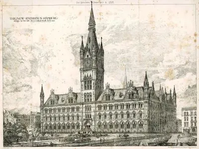 Hamburg Belediye Binası-G.Gilbert Scott Mimar
