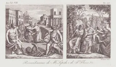 Marco Emilio Lepido ve Fulvio Flacco'nun Uzlaşması,  Avrupa. Cilt VIII. Resim 114.