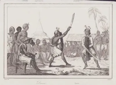 Savaşçı Dansı, Buru Adası, Maluku Adaları, Endonezya