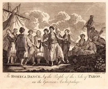 Yunan Takım Adalarından Paros Adsının İnsanlarının Romeca (Yunan Kadın) Dansı