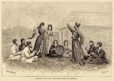 Gürcü (İmerian) Danscılar ve Kostümleri