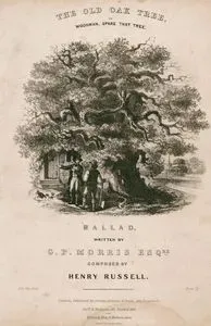 Yaşlı Meşe Ağacı Ya Da Ağaca Kıyamayan Oduncu, Henry Russell'in Bestelediği Ve G.P.Morris Yazdığı Halk Şarkısı