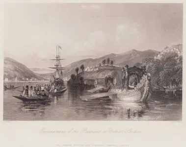 Padişah II. Mahmud'un 1833 Temmuz Ayında İstanbul Beykoz'da Bulunan Rus Askeri Kampını Ziyaretinden Sonra Hünkar İskelesinden (Hünkar Anlaşmasına İsmini Veren) Ayrılışı