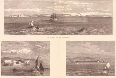 Çanakkale Boğazının Girişi - Kilitbahir Kalesi ve Çimenlik (Kale-i Sultaniye) Kalesi