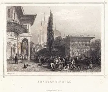 İstanbul 'da Tophane Çeşmesi ve Pazaryeri