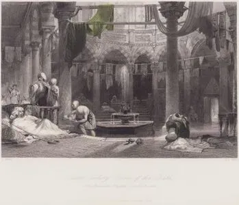 İstanbul'da Samatyadaki Ağa Hamamının Erkekler Bölümünün Serinleme (Dinlenme) Odası