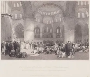 İstanbul’da Sultan Ahmet Camii - Sancak-ı Şerif’in ya da Hz.Muhammed Peygamber’in Kutsal Sancağının Çıkarılması