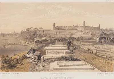 1853-1856 Osmanlı-Rus Savaşı (Kırım Savaşı) Sırasında Hastahane Olarak Kullanılan Selimiye Kışlaşı ve Ölen İngiliz Asker ve Subayların Gömüldüğü İngiliz Mezarlığı, Üsküdar (Plate 33)