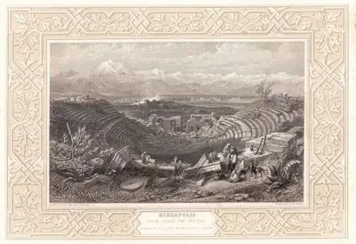 Tiyatronun Yukarısından Hierapolis Antik Şehri