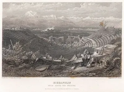 Tiyatronun Yukarısından Hierapolis Antik Şehri