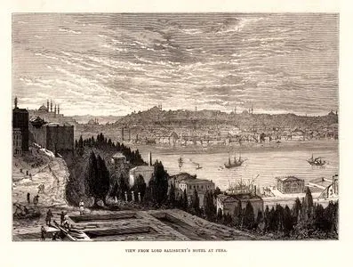 Pera'da Lord Salisbury Kaldığı Otelden İstanbul Manzarası