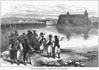 1875-1876 Hersek İsyanı Sırasında Kostanitza'nın Yakınındaki Türk Nöbetçileri