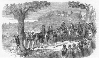 1853-1856 Osmanlı-Rus Savaşı (Kırım Savaşı) Sırasında Padişah Abdülmecid'in Üsküdardaki İngiliz Kampını Ziyareti