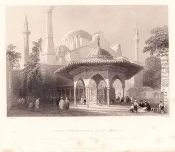 Ayasofya Camisinin Avlusu ve Şadırvanı