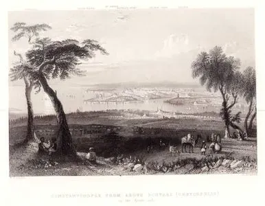 Üsküdarın Bulgurlu (Küçükçamlıca) Tepesinden İstanbul Manzarası-Kadıköy-Marmara Denizi-Ayasofya-Sarayburnu-Galiç-Galata-Boğaziçi