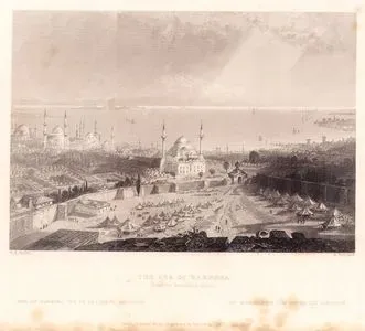 Beyazıt Kulesinden İstanbul ve Marmara Denizi Manzarası