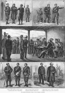 Türk Cephesinde Avusturya-Macaristan Ordusu Tarafından Yönlendirilen Türk Askerleri 1. Uniformalı ve Paltolu Piyade, Çavuş Kıyafetleri 2. Piyade Er Ve Subay Arazi Kıyafetleri
 3.Banja Luka'da Orduya Asker Alımı 4.Tambur Majör, Trampetçi ve Borazancının Tören Kıyafetleri 5.İmam ve Kuran Taşıyıcısı
