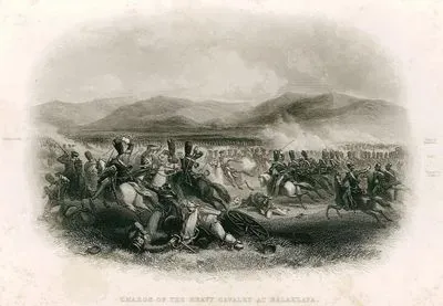 1853-1856 Osmanlı-Rus Savaşı (Kırım Savaşı) Sırasında  25 Ekim 1854 Tarihinde Balaklavada Vadisinde General Sir James Yorke Scarlett Komutasındaki Ağır Süvari Tugayının (Heavy Brigade) Rus Süvari Birliklerine Hücumu