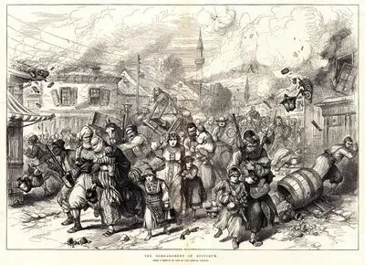 1877-1878 Osmanlı-Rus Savaşı (93 Harbi) Sırasında Rusçuk'un Rus Ordusu Tarafından Bombalanması Ve Kasaba Halkının Kaçısı