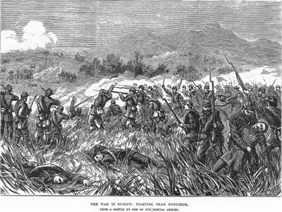 1877-1878 Osmanlı-Rus Savaşı (93 Harbi) Sırasında Rusçuk Yakınlarında Çatışma